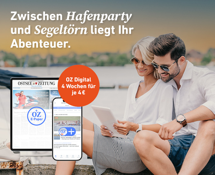 Zwischen Hafenparty und Segeltörn liegt Ihr Abenteuer. OZ Digital 4 Wochen für je 4 €